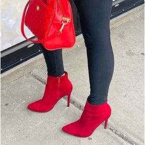 Red Heeled Bootie - Women’s Size 9, Gently Worn